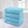 American Veteran Towel 100% Cotton Turkish Bath Towels for Bathroom 4 Pack, 27x54 Extra Large Premium Soft Drying Bathroom Towels, Sky Blue view 4