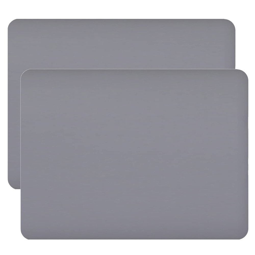 ne Placemats for Dining Table, Toddler and Kids Placemats, Table Mats, Heat Resistant, Non Slip, Washable, 28% Thicker, 16 x 12 inches, Set of 2,Gray