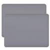 ne Placemats for Dining Table, Toddler and Kids Placemats, Table Mats, Heat Resistant, Non Slip, Washable, 28% Thicker, 16 x 12 inches, Set of 2,Gray view 1