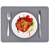 ne Placemats for Dining Table, Toddler and Kids Placemats, Table Mats, Heat Resistant, Non Slip, Washable, 28% Thicker, 16 x 12 inches, Set of 2,Gray view 3