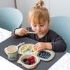 ne Placemats for Dining Table, Toddler and Kids Placemats, Table Mats, Heat Resistant, Non Slip, Washable, 28% Thicker, 16 x 12 inches, Set of 2,Gray view 4