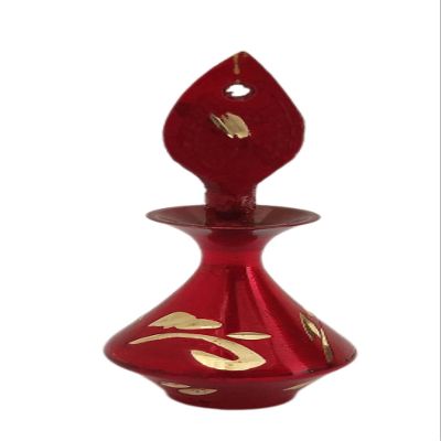Sharvgun Islamic Brass Surmadani Antique Bottle Hand Pot Women Eyeliner Kajal Holder Heart Shape Case Vintage Wedding Party Without Surma-2.5 Inch