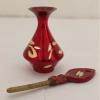 Sharvgun Islamic Brass Surmadani Antique Bottle Hand Pot Women Eyeliner Kajal Holder Heart Shape Case Vintage Wedding Party Without Surma-2.5 Inch view 3