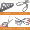 1pc Stainless Steel Pizza Scissors Ergonomic Handle for Easy Cutting Removable for Cleaning Sky- Kitchen Tool for Home and Restaurant Use view 4