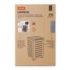 TATAY Lombok Clothes Basket, 55L Capacity, Polypropylene, BPA Free, with Lid, Grey Colour. Size: 34 x 34 x 58 cm view 4