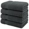 American Veteran Towel, Turkish Bath Towels for Bathroom 4 Pack, 27x54 Extra Large Premium Soft Drying Bathroom Towels, Dark Gray view 4