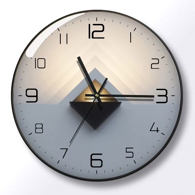 Clock Simple Light Luxury Wall Clock Internet Celebrity Personality Quartz Clock Light and Shadow Art Mute Living Room Wall Clock
