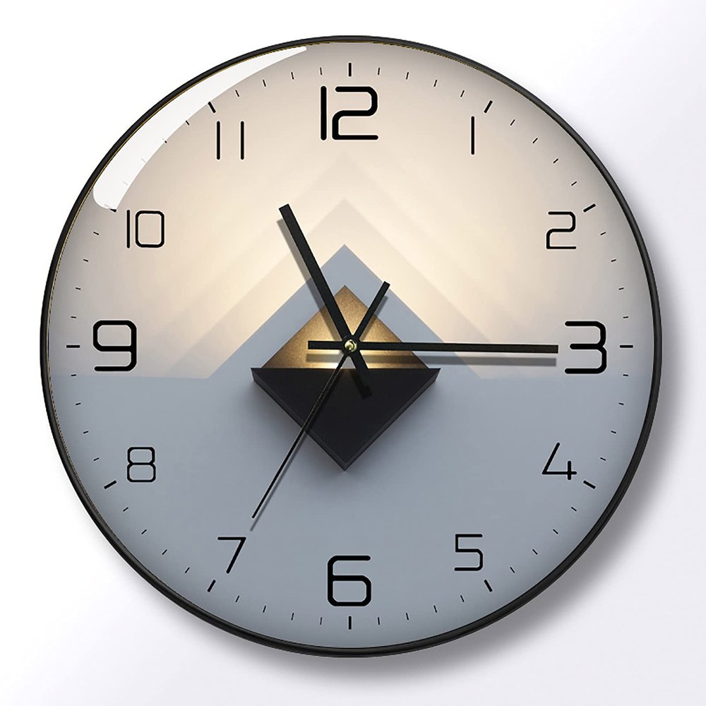 Clock Simple Light Luxury Wall Clock Internet Celebrity Personality Quartz Clock Light and Shadow Art Mute Living Room Wall Clock