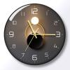 Clock Simple Light Luxury Wall Clock Internet Celebrity Personality Quartz Clock Light and Shadow Art Mute Living Room Wall Clock view 1