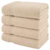 American Veteran Towel, Turkish Bath Towels for Bathroom 4 Pack, 27x54 Extra Large Premium Soft Drying Bathroom Towels, Beige view 4