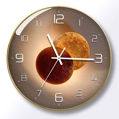 Clock Light and Shadow Art Mute Living Room Wall Clock Net Red Personality Quartz Clock Simple Light Luxury Wall Watch Clock