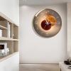 Clock Light and Shadow Art Mute Living Room Wall Clock Net Red Personality Quartz Clock Simple Light Luxury Wall Watch Clock view 3