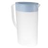 1. 6L Plastic Beverage Kettle Beverage Pitcher Kettle Heat Resistant Cold Water Pitcher Juice with Lids (Blue) view 1