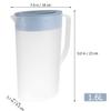 1. 6L Plastic Beverage Kettle Beverage Pitcher Kettle Heat Resistant Cold Water Pitcher Juice with Lids (Blue) view 4