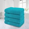 American Veteran Towel, 100% Cotton Turkish Bath Towels for Bathroom 4 Pack, 27x54 Extra Large Premium Soft Drying Bathroom Towels, Aqua Blue view 2