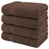 American Veteran Towel, 100% Cotton Turkish Bath Towels for Bathroom 4 Pack, 27x54 Extra Large Premium Soft Drying Bathroom Towels, Brown view 4