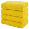 American Veteran Towel, 100% Cotton Turkish Bath Towels for Bathroom 4 Pack, 27x54 Extra Large Premium Soft Drying Bathroom Towels, Yellow view 4