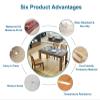 Hallway Runner Rug Skid-Resistant Heavy Duty Carpet Runner, Plastic Vinyl Hardwood Floor Clear Rug Runners, 3 M / 4 M / 5 M / 6 M / 7 M / 8 M Long Optional Mats (Size : 1.2m x7m/47inx276in) view 2