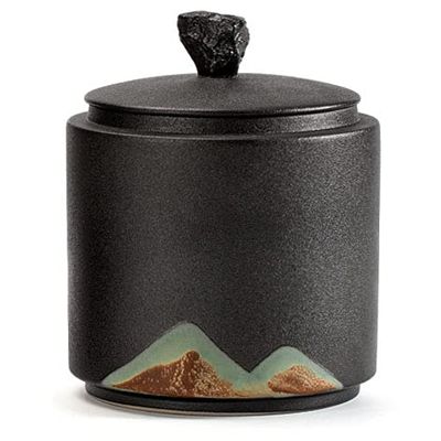 16cm Coarse Pottery Tea Caddy Sealed Jar Household Puer Storage Jar Kung Fu Tea Set