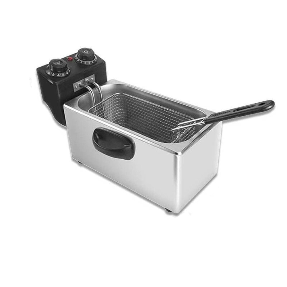 Electric Fryer, Small Fryer, Stainless Steel Constant Temperature Electric Fryer Mini, Fried Chicken And French Fries,4L