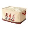 INough Christmas Baskets for Gifts Empty, Christmas Gnomes Basket, Large Gifts Bags for Holiday Ornaments Collapsible Storage Bins with Drawstring for Kidsroom (Large, Three Gnomes) view 1