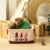 INough Christmas Baskets for Gifts Empty, Christmas Gnomes Basket, Large Gifts Bags for Holiday Ornaments Collapsible Storage Bins with Drawstring for Kidsroom (Large, Three Gnomes) view 3
