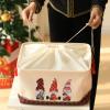 INough Christmas Baskets for Gifts Empty, Christmas Gnomes Basket, Large Gifts Bags for Holiday Ornaments Collapsible Storage Bins with Drawstring for Kidsroom (Large, Three Gnomes) view 4