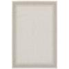 HomeRoots Polypropylene 8x10 Ivory and Gray Bordered Indoor Outdoor Area Rug view 1
