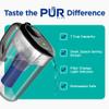 PUR Plus 7-Cup Water Filter Pitcher, Cleaner, Great-Tasting Water, Dishwasher Safe, Powerful, Lead-Reducing Filtration, LockFit Cap Design, Smoke view 2