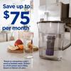 PUR Plus 7-Cup Water Filter Pitcher, Cleaner, Great-Tasting Water, Dishwasher Safe, Powerful, Lead-Reducing Filtration, LockFit Cap Design, Smoke view 3