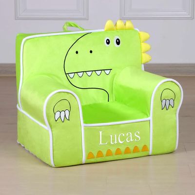 DIBSIES Personalized Creative Wonders Toddler Chair - Ages 1.5 to 4 Years Old (Dinosaur)