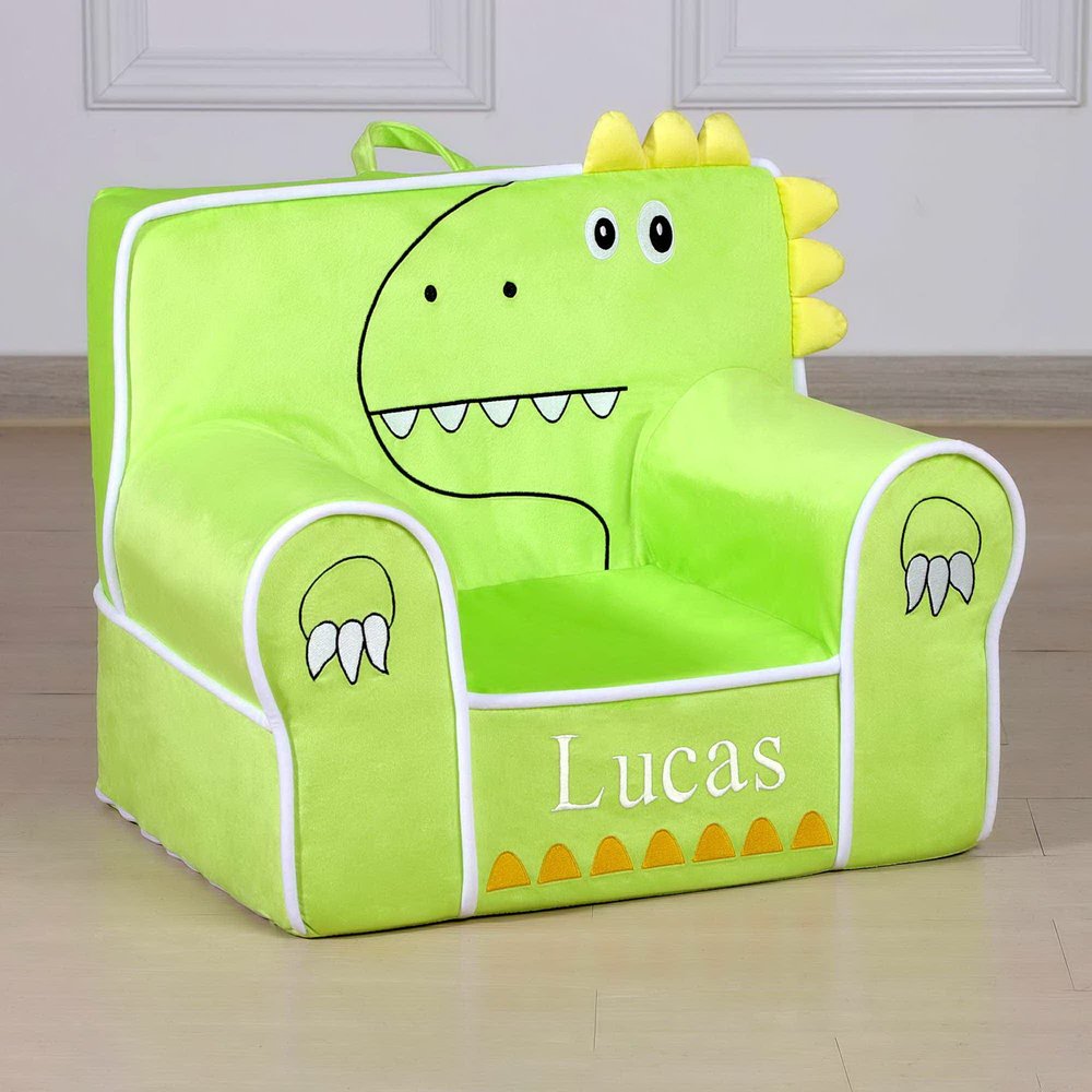 DIBSIES Personalized Creative Wonders Toddler Chair - Ages 1.5 to 4 Years Old (Dinosaur)
