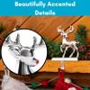BIRDROCK HOME Christmas Stocking Holders for Mantle - Weighted Metal Hanger for Stockings & Holiday Decor - Metal Hook for Fireplace, Staircase, Shelf - Non-Scratch Base - Holiday Collection, Set of 4 view 4
