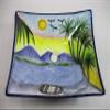 16" RECTANGULAR TALAVERA SINK vessel mexican bathroom handmade ceramic folk art view 1