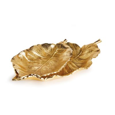 Napa Home & Garden Alegra Leaf Trays Set of 2 Gold