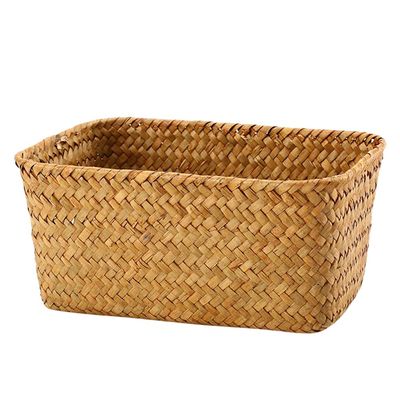 Cabilock Weaving Storage Basket Small Basket for Desktop Picnic Fruit Holder Home Office Organizer