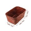 Cabilock Weaving Storage Basket Small Basket for Desktop Picnic Fruit Holder Home Office Organizer view 2