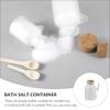 Bath Jar 4 Sets Bottled Powder Coffee Tea Bottle Airtight Powder Salt Holder Clear Empty Jar Bath Salt Container Plastic Frosted Travel Sealed Glass s view 4