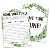 Baby Shower Game: Name That Tune, Tropical Jungle Theme Party Set for Gender Neutral Boys or Girls, 30 Cards (Green009) view 1