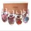  Japanese Four Seasons Color Changing Glass Cup Set, Magical Blooming Multi-purpose Glasses  Cherry Blossom, Fireworks, Autumn Leaves, Snowflakes view 1