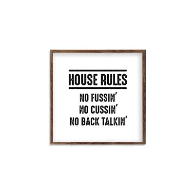DKISEE Wood Sign with Frame No Back Modern Farmhouse Wall Sign Wooden Frame