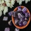 ZAICUS 1lb Amethyst Tumbled Stones | Polished Crystals Healing | Natural Stones | Feng Shui | Chakra Balancing | Good Luck | Reiki Gift | Home Decor | Size 20-25 mm view 2