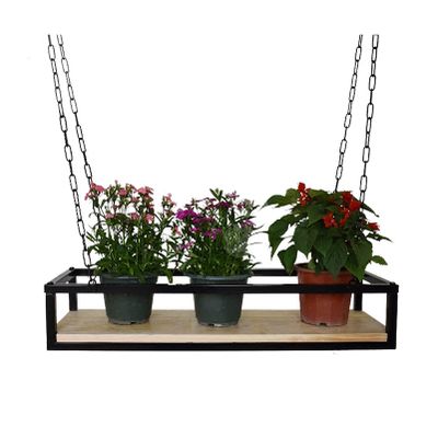 Industrial Wine Racks Bottle Holder Hanging Flower Shelves Floating Swing Storage Shelves Window Plant Shelves for Living Room, Bedroom, Bathroom, 60cm/80cm/100cm
