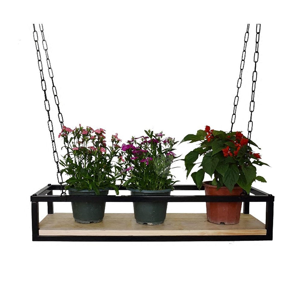 Industrial Wine Racks Bottle Holder Hanging Flower Shelves Floating Swing Storage Shelves Window Plant Shelves for Living Room, Bedroom, Bathroom, 60cm/80cm/100cm