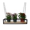 Industrial Wine Racks Bottle Holder Hanging Flower Shelves Floating Swing Storage Shelves Window Plant Shelves for Living Room, Bedroom, Bathroom, 60cm/80cm/100cm view 1