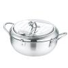 Fryer, Household Temperature Control Small Fryer, Flat-bottom Frying Pan, Stainless Steel Fryer,Large view 1