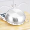 Fryer, Household Temperature Control Small Fryer, Flat-bottom Frying Pan, Stainless Steel Fryer,Large view 4