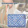 TuHeeHuT Cast Iron Frying pan Cleaner 316 Stainless Steel Chain Scrubber with Silicone Inserts fit in cast Iron, Stainless Steel, Hard Anodized cookware and Other pots (Blue) view 2