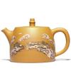 500ml Yixing Purple Clay Teapot Hand Painted Snow Scene Pattern Kettle Household Teaset view 1