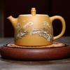 500ml Yixing Purple Clay Teapot Hand Painted Snow Scene Pattern Kettle Household Teaset view 3